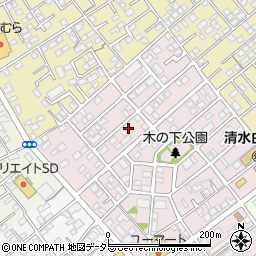 静岡県静岡市清水区木の下町136周辺の地図