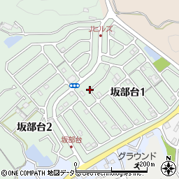 三重県四日市市坂部台周辺の地図