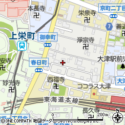 滋賀県大津市御幸町1-15周辺の地図
