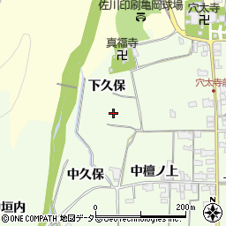 京都府亀岡市曽我部町西条周辺の地図