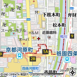 てんぷぅ 〜天ぷらとアテとワイン〜 四条河原町店周辺の地図