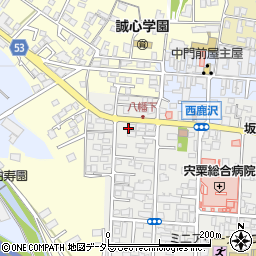 日本経済新聞山崎販売店周辺の地図
