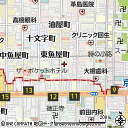 京都府京都市中京区西大文字町602周辺の地図