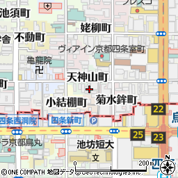 京都府京都市中京区天神山町282周辺の地図