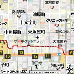 京都府京都市中京区西大文字町596周辺の地図