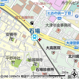 滋賀県大津市打出浜4-8周辺の地図