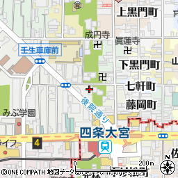 ｴｲｼﾞﾌﾘー小規模多機能ｹｱ京都四条大宮周辺の地図