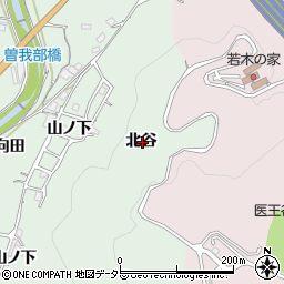 京都府亀岡市曽我部町重利北谷周辺の地図