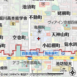 京都府京都市中京区西錦小路町256周辺の地図
