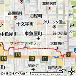 京都府京都市中京区西大文字町600-1周辺の地図