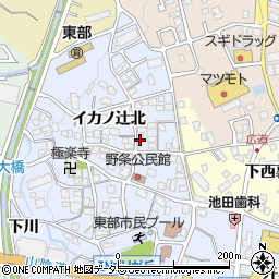 京都府亀岡市篠町野条イカノ辻北12周辺の地図