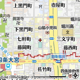 京都府京都市中京区吉野町周辺の地図
