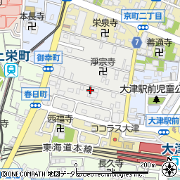 滋賀県大津市御幸町1-41周辺の地図