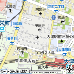 滋賀県大津市御幸町1-44周辺の地図