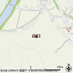 岡山県美作市山口周辺の地図