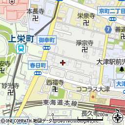 滋賀県大津市御幸町1-36周辺の地図