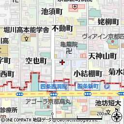 京都府京都市中京区西錦小路町周辺の地図