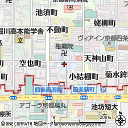 京都府京都市中京区西錦小路町258周辺の地図