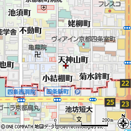 京都府京都市中京区天神山町周辺の地図
