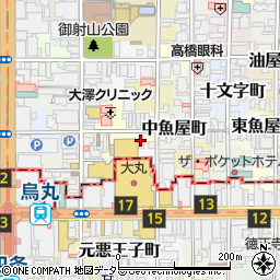 はなまるうどん京都錦店周辺の地図