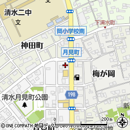 東海道写楽　岡店周辺の地図