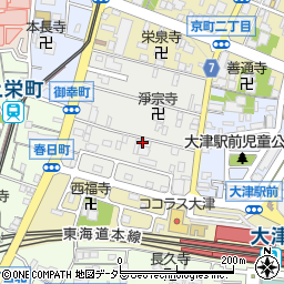 滋賀県大津市御幸町1-42周辺の地図