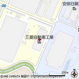 三菱自動車工業京都製作所滋賀工場周辺の地図