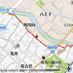 愛知県東海市養父町西川向3周辺の地図