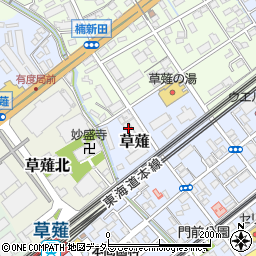 草薙オートサービス周辺の地図