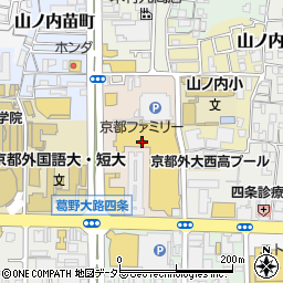 ココカラファイン京都ファミリー店周辺の地図