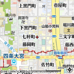 京都府京都市中京区錦猪熊町554周辺の地図