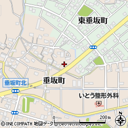 三重県四日市市垂坂町492周辺の地図