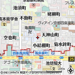 京都府京都市中京区西錦小路町266周辺の地図