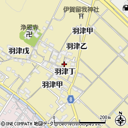 三重県四日市市羽津丁1443周辺の地図