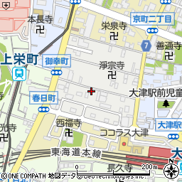 滋賀県大津市御幸町1-39周辺の地図