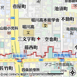 京都府京都市中京区藤本町536周辺の地図