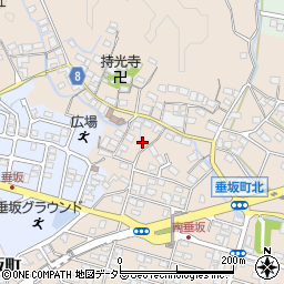 三重県四日市市垂坂町750周辺の地図