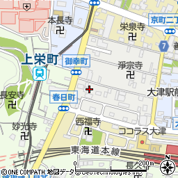 滋賀県大津市御幸町1-33周辺の地図