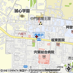 山崎鹿沢郵便局周辺の地図
