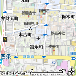 京都府京都市東山区清本町周辺の地図