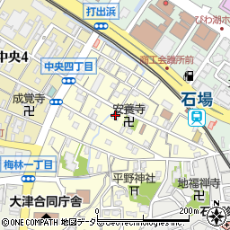くらしサポートセンターしが　大津周辺の地図