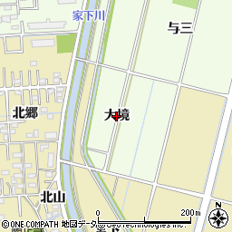 愛知県豊田市上郷町大境周辺の地図