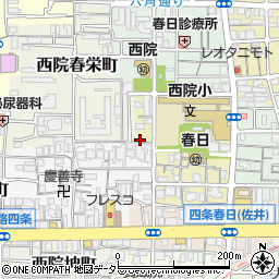 京都府京都市右京区西院春日町1周辺の地図