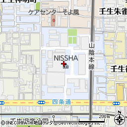 京都府京都市中京区壬生花井町3周辺の地図