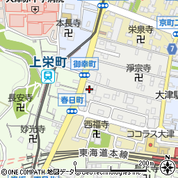 滋賀県大津市御幸町1-27周辺の地図