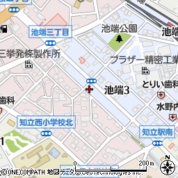 愛知県知立市池端3丁目33周辺の地図