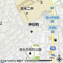 グランサラ清水神田弐番街周辺の地図