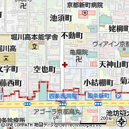 セブンイレブン京都四条西洞院通り店周辺の地図