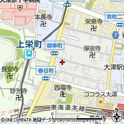 滋賀県大津市御幸町1-32周辺の地図