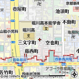 京都府京都市中京区山田町周辺の地図